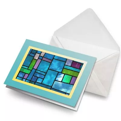 Buy Greeting Card Photo Insert Pretty Stained Glass Window • 3.99£