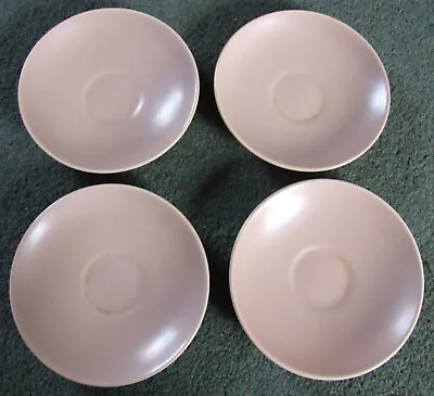 Buy Poole Pottery Twintone Pink Saucers X4 • 0.99£