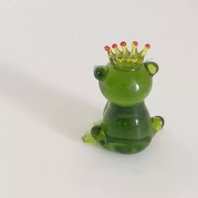 Buy  Pastoral Style Frog Ornaments Glass Desktop Statue Decor For Home • 6.79£