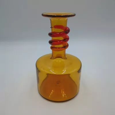 Buy Amberina Amber Red Glass Decanter Hand Blown NO STOPPER • 38.12£