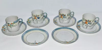 Buy Antique Japanese Meiji China Demitasse Tea Set 10pcs Cups Saucers Made In Japan • 89.99£