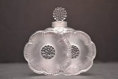 Buy Lalique Deux Fleurs Glass Scent Perfume Bottle Good Condition • 40£