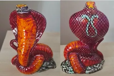Buy Anita Harris Pottery Venomous Cobra Snake Figurine STUNNING 8  • 80£