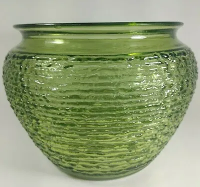 Buy National Potteries USA Green Glass Planter Vase Pot Vintage • 18.97£