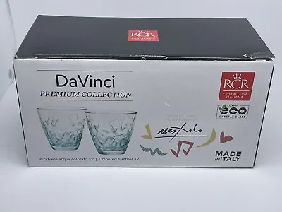 Buy Premium Da Vinci RCR Crystal Glass Coloured Tumblers X 2 , BNIB • 11.97£