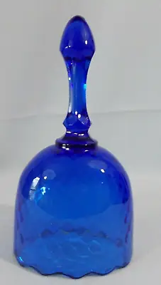 Buy Fenton Blue Diamond Optic Bell, No Clapper  6-½ Inches.  No Chips Or Cracks.  • 9.64£