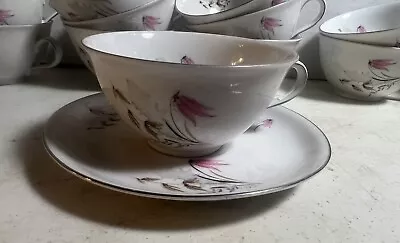 Buy VTG Cups & Saucers Mountain Bell By Royal Duchess Bavaria Fine China - Lot Of 23 • 28.48£