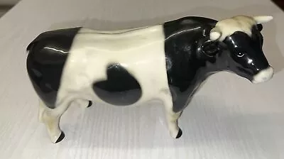 Buy Large Vintage 10” Pottery Fresian Bull Cow Figurine Coopercraft/Beswick Style • 38£