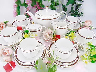Buy Wedgwood Ralph Lauren Equestrian Bone China Tea Set For 6 21pc Teapot / Teacups • 469.99£