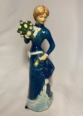 Buy Goebel Garden Fancier 1880 Woman With Flowers Ornament Figurine W Germany • 15£