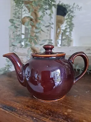 Buy Brown Betty Teapot Small Rockingham Glaze England Lustre VGC Vintage Sadler 1 Pt • 9.50£