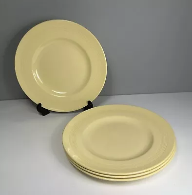 Buy Wood’s Ware - Jasmine - 4 X Dinner Plates 25cm - Vintage- Yellow - Utility Ware • 14.99£