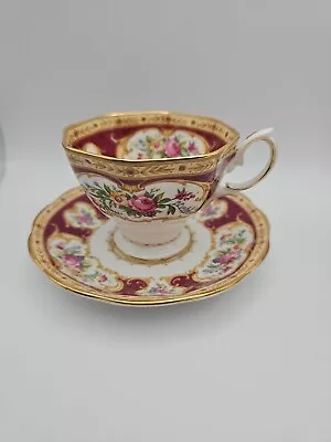 Buy Vintage Royal Albert  Lady Hamilton  Malvern Shape Coffee Cup Saucer Pink Rose • 15£