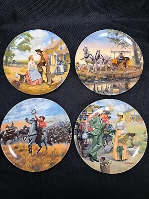 Buy 1986 Knowles China  Oklahoma!  Plates Complete Set (4) Original Boxes And Papers • 82.04£
