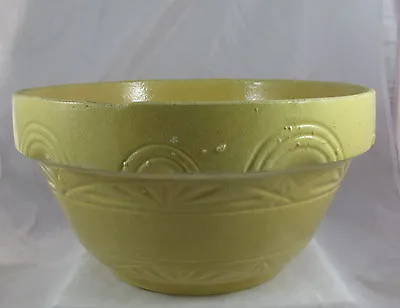 Buy Antique Yellowware Stoneware Pottery Gingerbread Large Size Mixing Bowl • 53.12£
