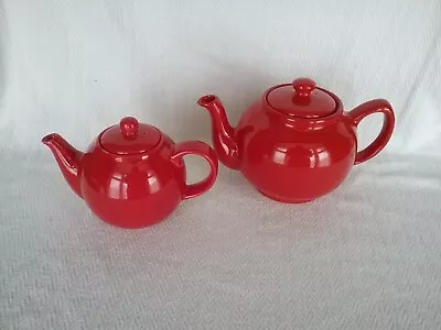 Buy Price & Kensington Red 1.25l & Red Globe 2 Cup Teapots • 20£