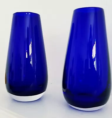 Buy Pair Of Cobalt Blue Modern Vases • 10£