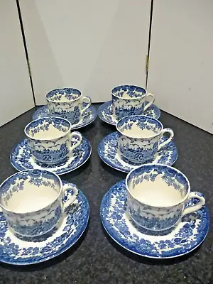 Buy Royal Worcester Palissy 6x  Cups And Saucers 3.25  Rim • 45£