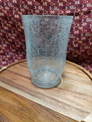 Buy Hurricane Crackle Glass Vase • 11.10£