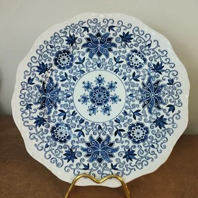Buy Vintage & Rare, Mason's Blue 'Bow Bells' Pattern, 27cm Dinner Plate • 7.95£