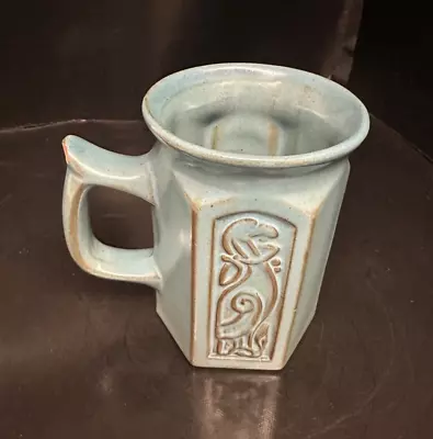 Buy Vintage Tyn Llan Pottery Mug, Celtic Bird Design, Made In Wales, Celtic Ceramic • 12£