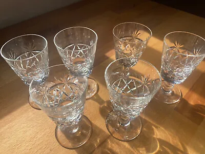 Buy Royal Brierly Crystal Small Liquer / Sherry Glasses - X 6 • 10£