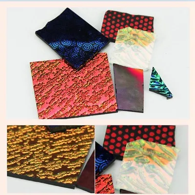 Buy 3bags COE90 Dichroic Glass Mix Color And Shapes Fusing In Glass Microwave Kiln • 22.79£