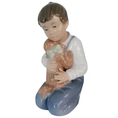 Buy Nao Forever Friends Boy With Puppy Figurine Ornament Fine China 6  Birthday Gift • 32.95£