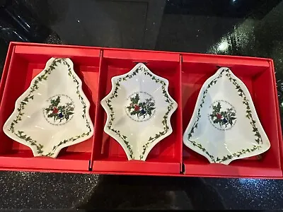 Buy Portmeirion The Holly & The Ivy Set Of 3 Christmas Dishes Brand New In Box • 24.99£