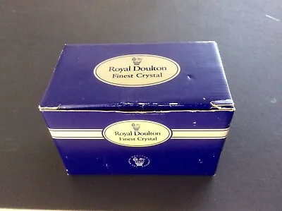 Buy 5 Vintage Royal Doulton ‘Reflection’ Finest Crystal Coasters,  NEW Boxed • 17£
