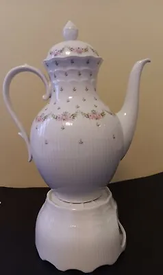 Buy Kaiser (W. Germany) Porcelain Coffee/Tea Pot Marseille Pink Flowers With Warmer • 38.92£