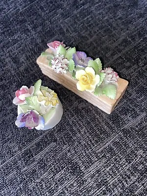 Buy Royal Doulton Flower Basket Royal Adderley Flower Bed X2 Bone China Made In Eng • 31.50£