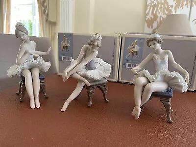 Buy Three Lladro Ballerina Figurines Recital, Opening Night And Pretty Ballerina • 525£