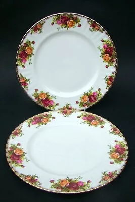 Buy TWO Royal  Albert  Old Country Roses Dinner Plate 26.5cm Look In Excellent Cond • 24£