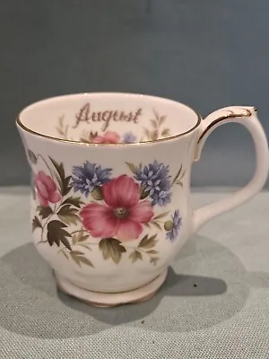 Buy Vintage 1970 Royal Albert Flower Of The Month August Poppy Bone China Mug 2nd GC • 10.99£