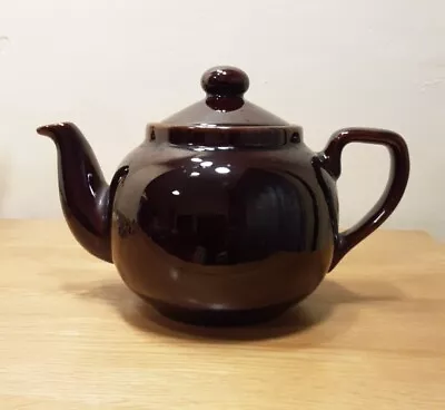 Buy Arthur Wood Vintage 2 1/2 Pint Chocolate Brown Teapot • 10£