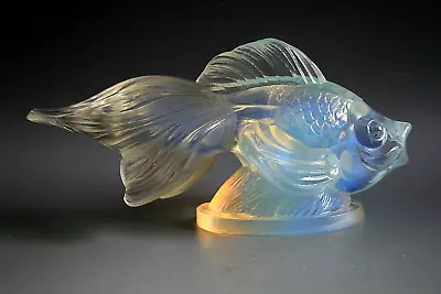 Buy Art Deco Opalescent Glass Fish Figurine - Possibly Sabino • 81.60£