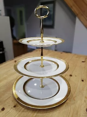 Buy Superb Royal Worcester CORONET Three Tier Cake Stand • 95£