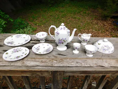 Buy Hammersley & Co England China Victoria Violet Teapot Creamer Bowl Cup Plate Dish • 378.46£