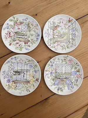 Buy Four Small Poole Pottery England Plates, Decorative • 9.99£