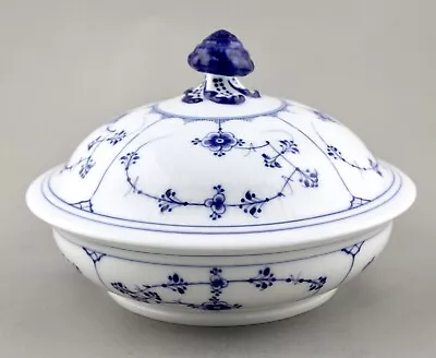 Buy Antique Royal Copenhagen Blue Fluted Plain Tureen Dish & Cover 397 C.1894 • 275£