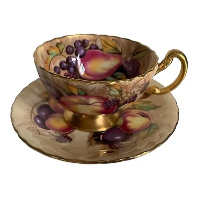 Buy Vintage Aynsley Orchid Gold Cup And Saucer Orchard N.Brunt Signed • 145£