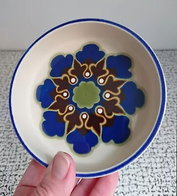 Buy 70s Hornsea Pottery Muramic Lancaster Vitramic Blue Pin Trinket Display Dish • 15£