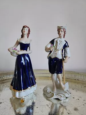 Buy Vintage ROYAL DUX  Porcelain Very Rare Beautiful Matching Set Of Figurines • 120£