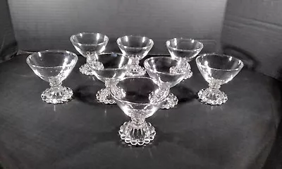 Buy Vintage 1950’s Anchor Hocking Berwick Boopie Clear Champagne Tall Sherbet 8 Set • 23.98£