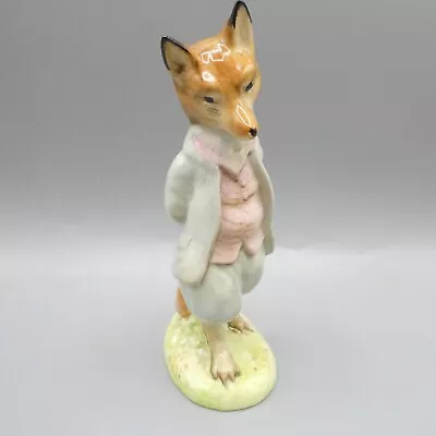 Buy Beswick Beatrix Potter Foxy Whiskered Gentleman BP2A Figurine Gold Oval • 24.99£
