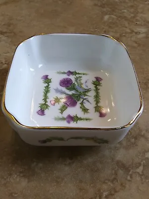 Buy Royal Vale Purple Floral Dish Gold Trim Bone China England • 9.25£
