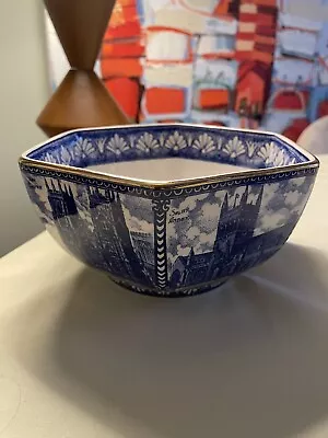 Buy Ringtons Wade Ceramic Maling Bowl Blue And White - Castle And Cathedrals Design  • 7.50£