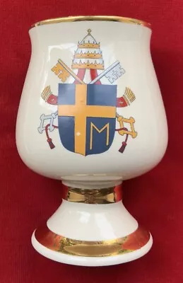 Buy Prinknash Pottery 1982 Pope John Paul II Visit To Great Britain Goblet • 4.99£