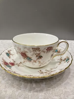 Buy VINTAGE Minton BONE CHINA Ancestral Duo- Tea Cup And Saucer VGC • 4.99£